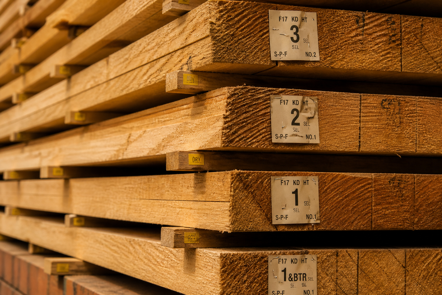 Stacked ready lumber representing completed cloud migration